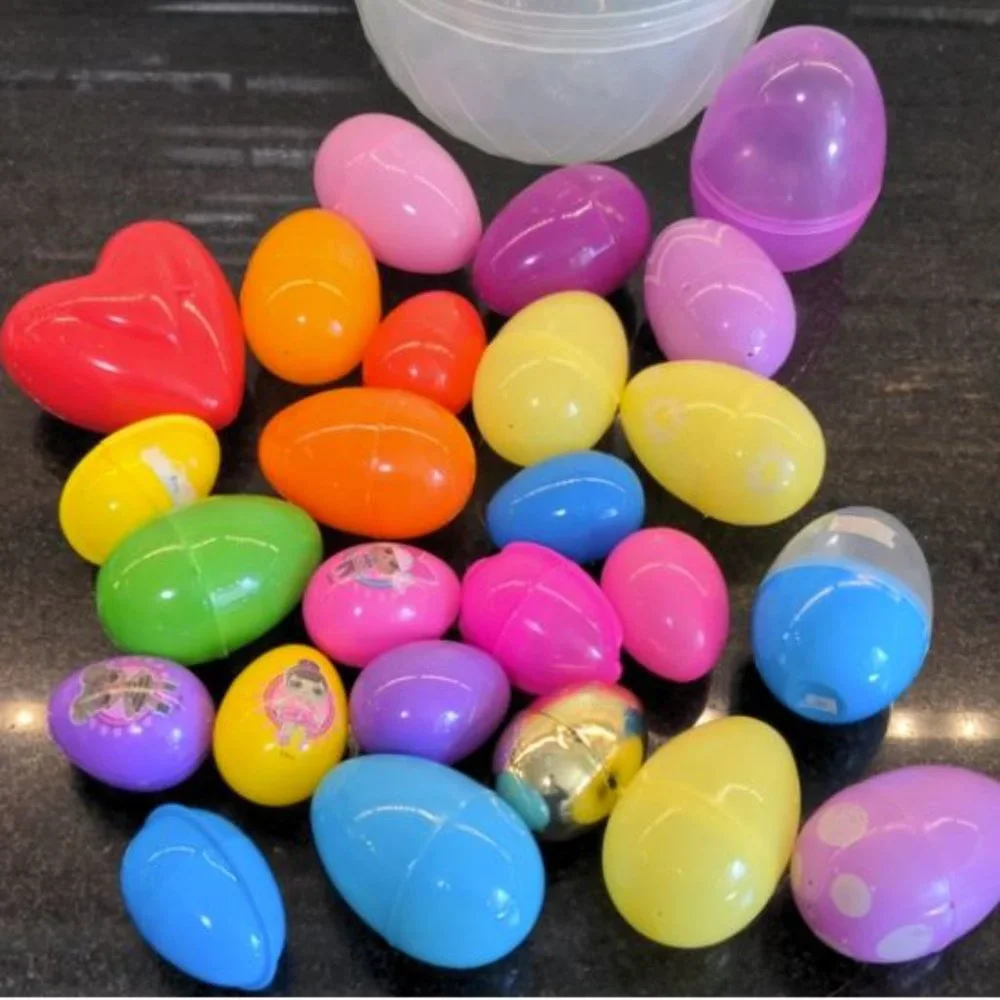 Easter Eggs Assortment Colorful Hunt Prize eggs 24 Blind Bags Party Favors